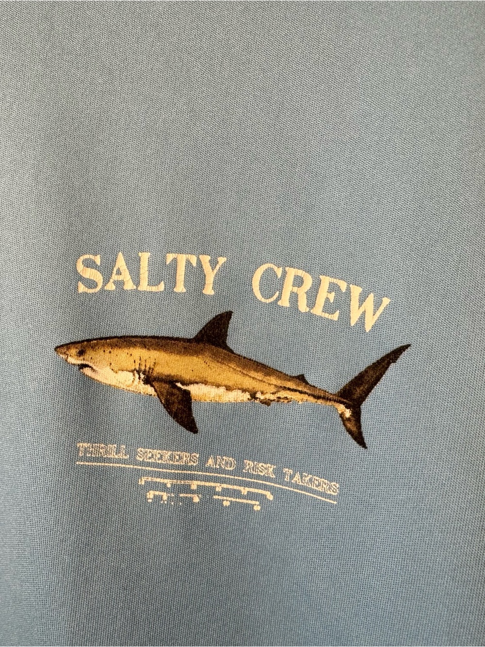 Salty Crew Light Blue Shark Logo Tee
